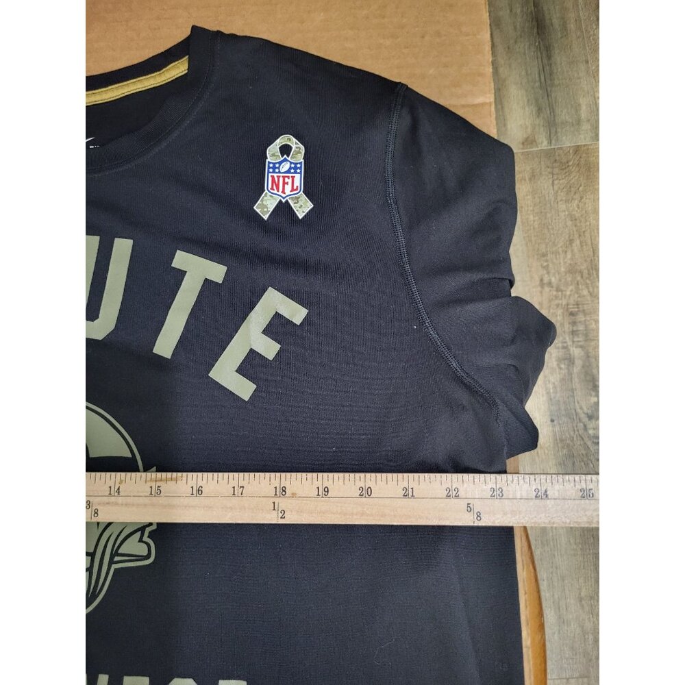 Nike Salute to Service Men's XL Minnesota Vikings Short Sleeve Shirt Black NFL - Picture 3 of 8